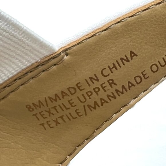 Talbots Womens Size 8 White Eyelet Espadrilles Wedges Heels Shoes - Picture 13 of 13